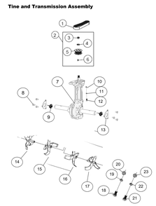 Section_7 Diagram and Parts List for PFTT140  Powermate Tiller