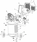 Page A Diagram and Parts List for CL0502713  Powermate Compressor