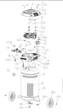 Page A Diagram and Parts List for CL0551109  Powermate Compressor