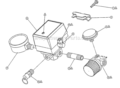 Page C Diagram and Parts List for CP0302013  Powermate Compressor