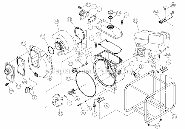 Page A Diagram and Parts List for PP0100342  Powermate Generator