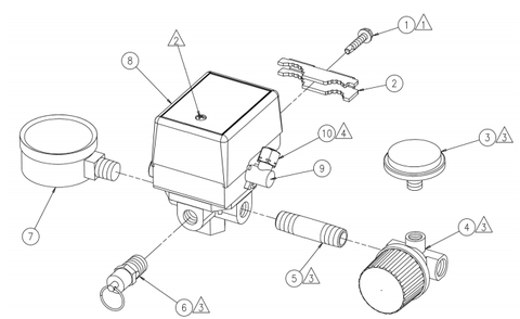 Section_3 Diagram and Parts List for SLA0503054  Powermate Compressor