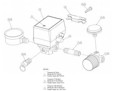 Section_3 Diagram and Parts List for SPA0601512  Powermate Compressor