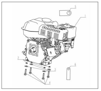 Part Location Diagram of A200137 Southland Engine Top-Level Assembly
