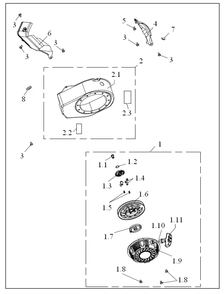 Part Location Diagram of A200198 Southland Shield 1
