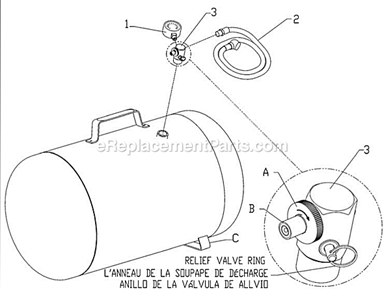 Page A Diagram and Parts List for FT5 E103598 Powermate Compressor