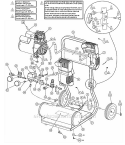 Page A Diagram and Parts List for HC125A  Powermate Compressor