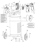 Page A Diagram and Parts List for L060331201  Powermate Compressor