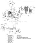 Page A Diagram and Parts List for LA1883054  Powermate Compressor