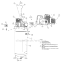 Page A Diagram and Parts List for LA3606056  Powermate Compressor