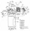 Page A Diagram and Parts List for LA5148080  Powermate Compressor