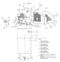 Page A Diagram and Parts List for LA8046065  Powermate Compressor
