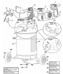 Page A Diagram and Parts List for LC631112  Powermate Compressor