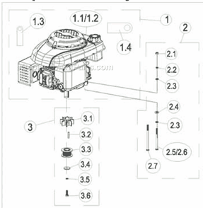 Part Location Diagram of A200714 Southland Fan, Pulley