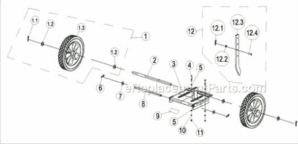 Part Location Diagram of A200689 Southland Flat Washer, M12