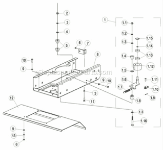 Part Location Diagram of A200681 Southland Tensioner