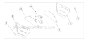 Kit Tine Shield Assembly Diagram and Parts List for P-RTT-196MD  Powermate Tiller