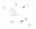 Part Location Diagram of A200486 Southland Handle Bar Knob