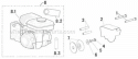 Engine-Top Level Diagram and Parts List for P-WLE-0799-F2N  Powermate Edger