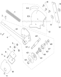 Blade Arm Assembly Diagram and Parts List for P-WLE-0799-F2N  Powermate Edger