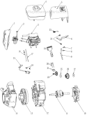 Engine-Sub Level Diagram and Parts List for P-WLE-0799-F2N  Powermate Edger