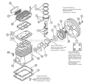 Page B Diagram and Parts List for P0502013  Powermate Compressor