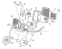 Page A Diagram and Parts List for PA1882054  Powermate Compressor