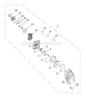 Air Filter  Carburetor Assembly Diagram and Parts List for PCV43  Powermate Tiller