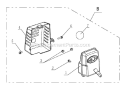 Muffler Assembly Diagram and Parts List for PCV43  Powermate Tiller