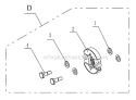 Clutch Assembly Diagram and Parts List for PCV43  Powermate Tiller