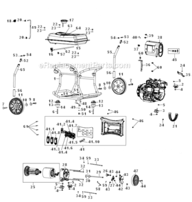 Part Location Diagram of 0070637 Powermate Housing, Control Panel