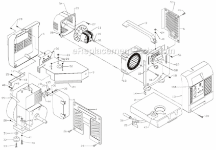 Page A Diagram and Parts List for PM0401854  Powermate Generator