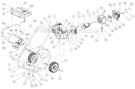 Part Location Diagram of 0058834SRV Powermate Rubber Foot
