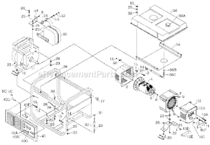 Page A Diagram and Parts List for PM0475003  Powermate Generator