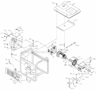Page A Diagram and Parts List for PM047650317  Powermate Generator