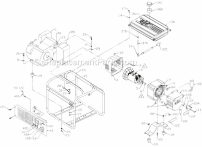 Page A Diagram and Parts List for PM0495502  Powermate Generator