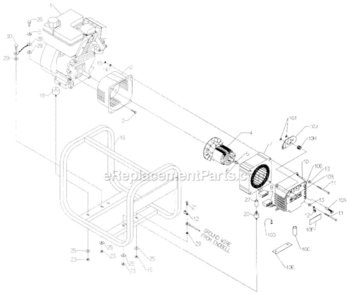 Part Location Diagram of 0053075 Powermate Carrier Assembly