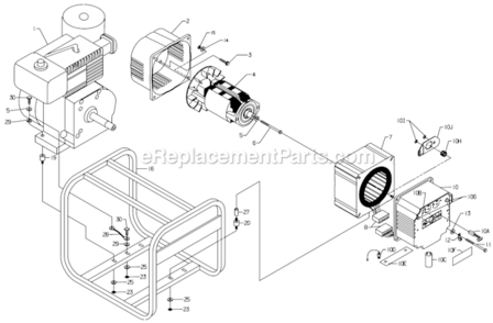 Part Location Diagram of 0034843 Powermate Diode