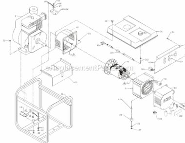 Page A Diagram and Parts List for PM052530018  Powermate Generator
