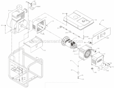 Page A Diagram and Parts List for PM052530019  Powermate Generator