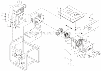 Part Location Diagram of 0056637 Powermate Panel- Wired Complete