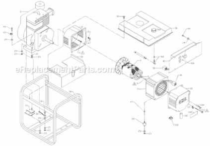 Page A Diagram and Parts List for PM052530204  Powermate Generator