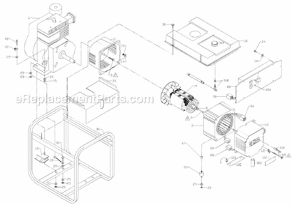 Page A Diagram and Parts List for PM052530217  Powermate Generator