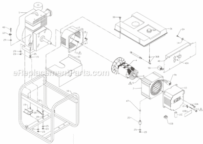 Page A Diagram and Parts List for PM052530218  Powermate Generator