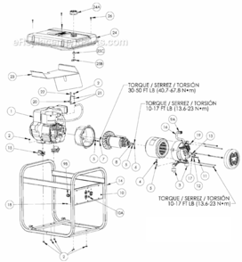 Page A Diagram and Parts List for PM052530302  Powermate Generator