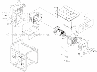 Page A Diagram and Parts List for PM052531218  Powermate Generator