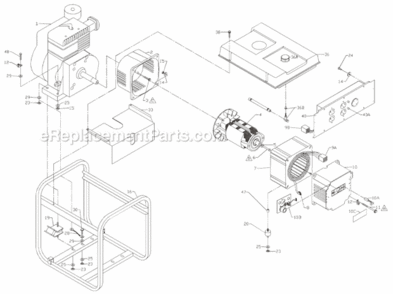 Page A Diagram and Parts List for PM0525312  Powermate Generator