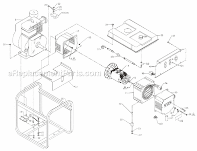 Page A Diagram and Parts List for PM0525500  Powermate Generator