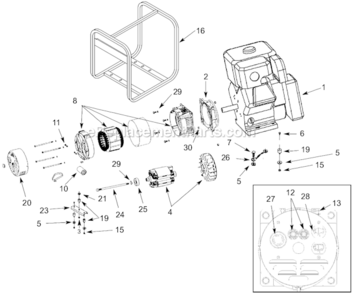 Page A Diagram and Parts List for PM0544655  Powermate Generator