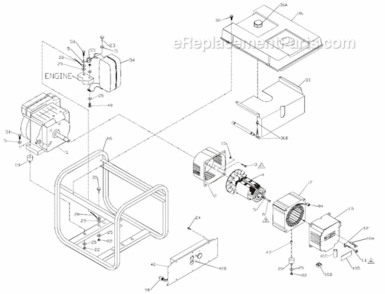 Page A Diagram and Parts List for PM054500401  Powermate Generator